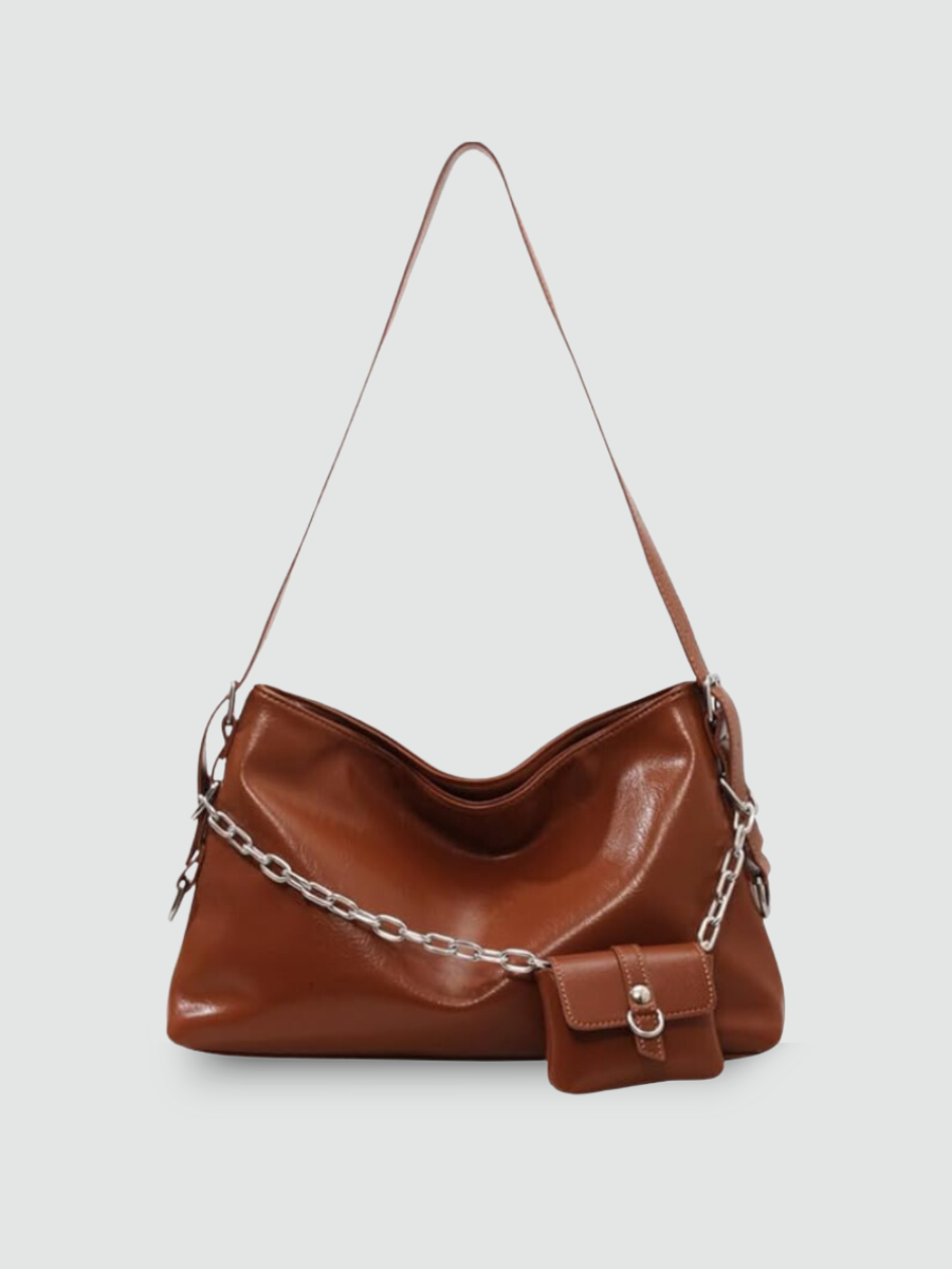 Bolsa Transversal Grande Marrom Garbo Ramona - Garboza