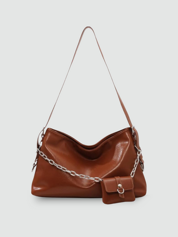 Bolsa Transversal Grande Marrom Garbo Ramona - Garboza