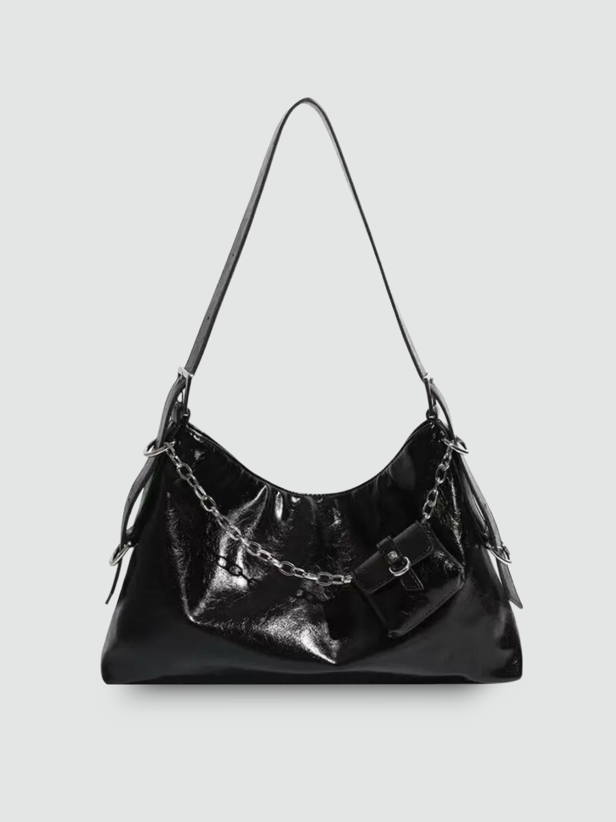 Bolsa Transversal Grande Preta Garbo Ramona - Garboza