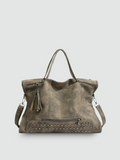 Bolsa Transversal Grande Cinza Garbo Zaya - Garboza