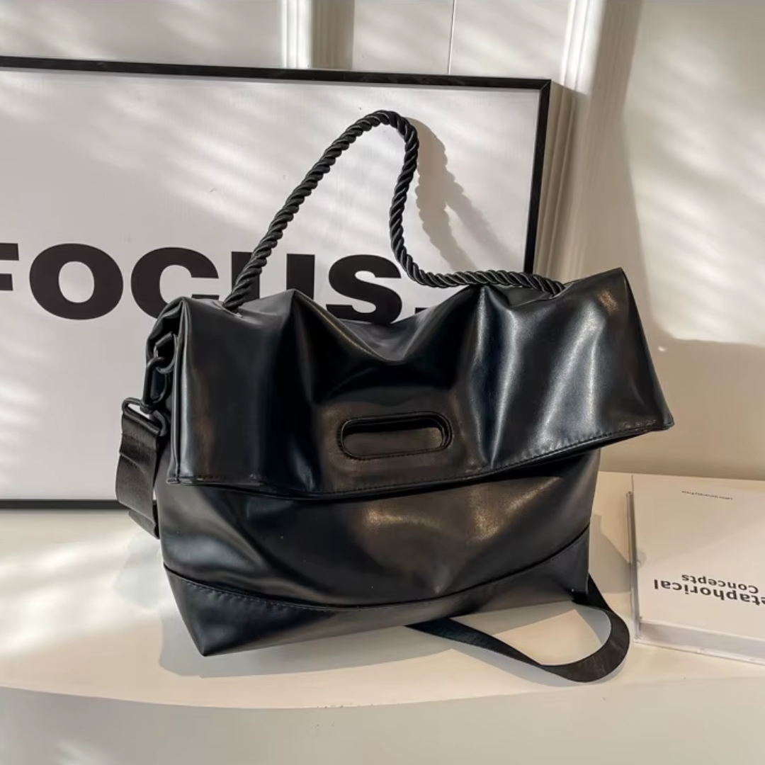 Bolsa Tote Grande Preta Garbo Heloisa - Garboza