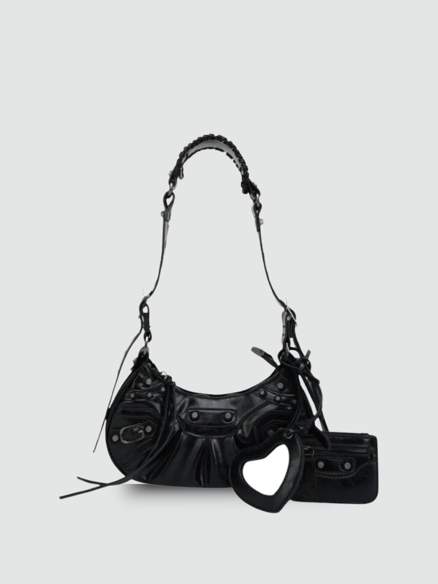 Bolsa Transversal Pequena Preta  Garbo Aisha - Garboza