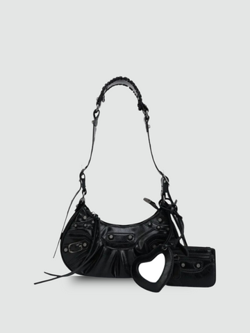 Bolsa Transversal Pequena Preta  Garbo Aisha - Garboza