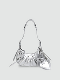 Bolsa Transversal Pequena Prata Garbo Aisha - Garboza