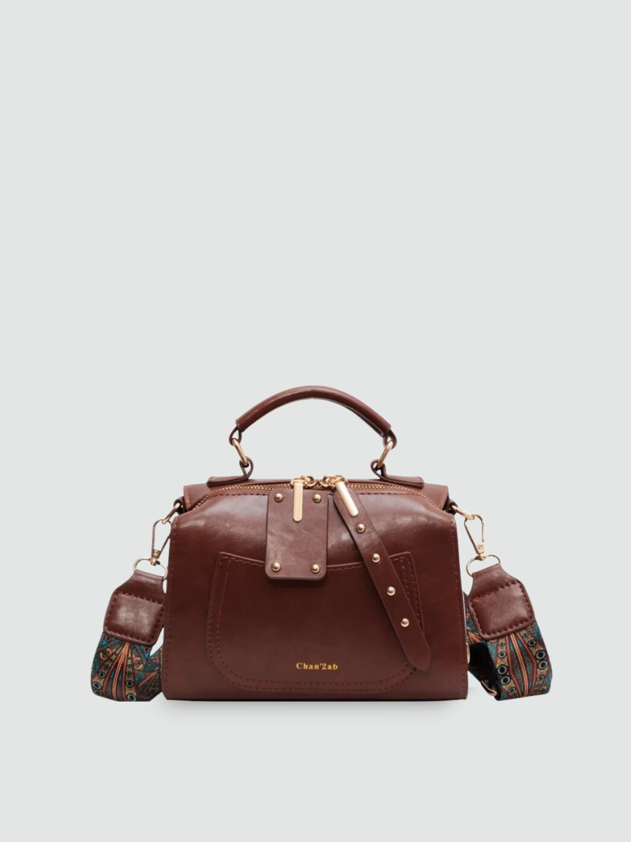 Bolsa Transversal Pequena  Marrom Garbo Anelise - Garboza