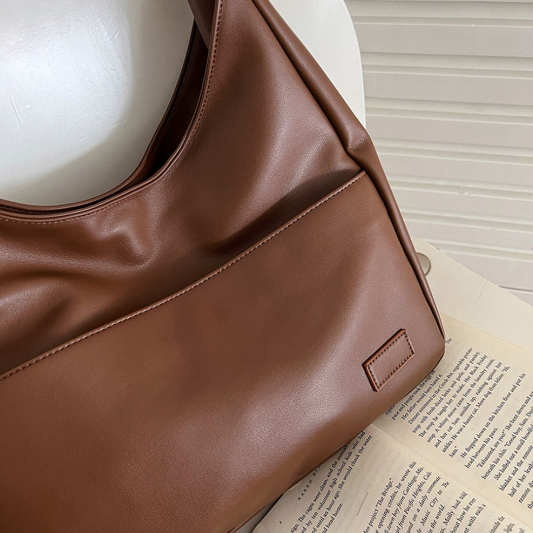 Bolsa Hobo Grande Marrom Garbo Giulia - Garboza
