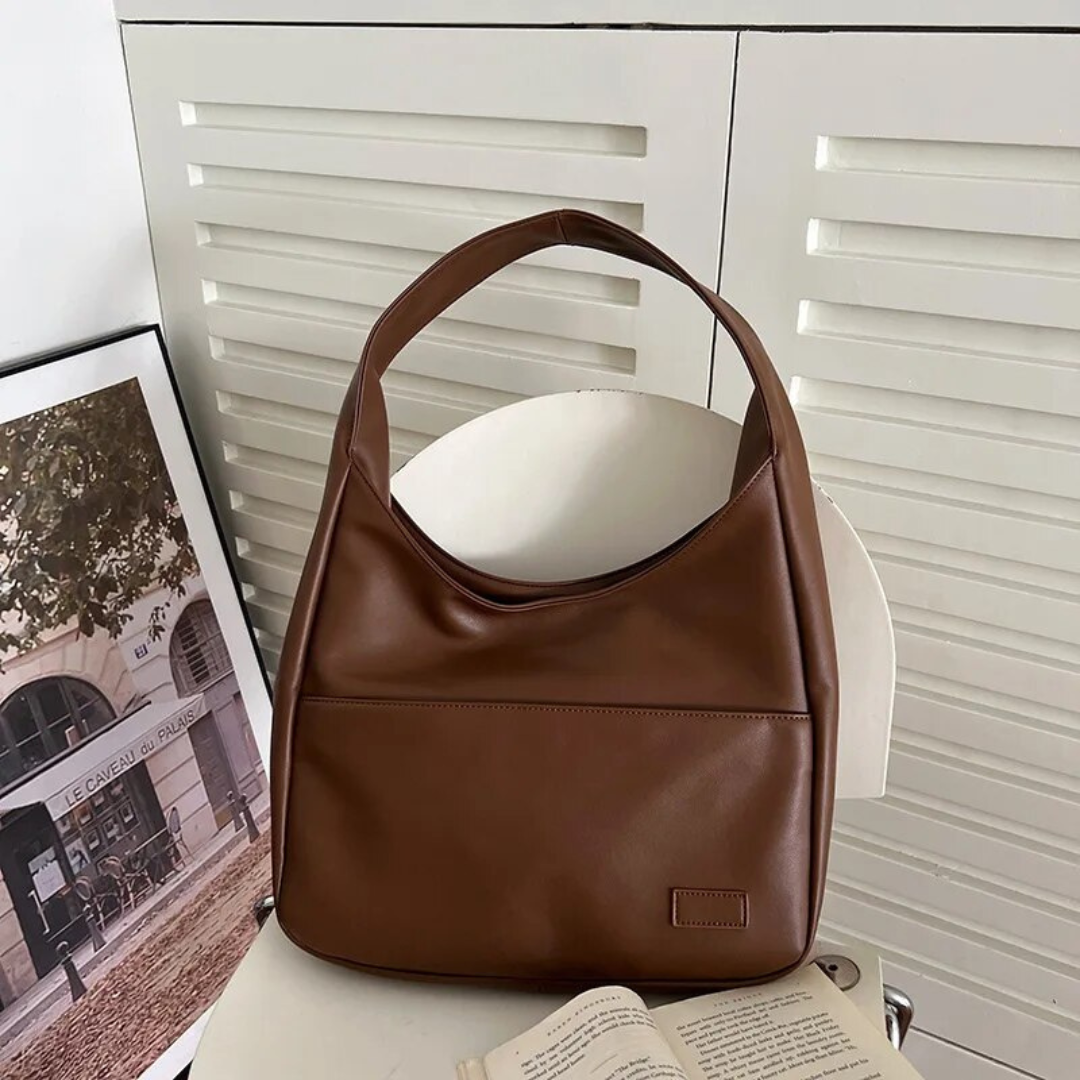 Bolsa Hobo Grande Marrom Garbo Giulia - Garboza