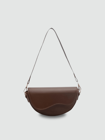 Bolsa Transversal Pequena Marrom Garbo Cecília - Garboza