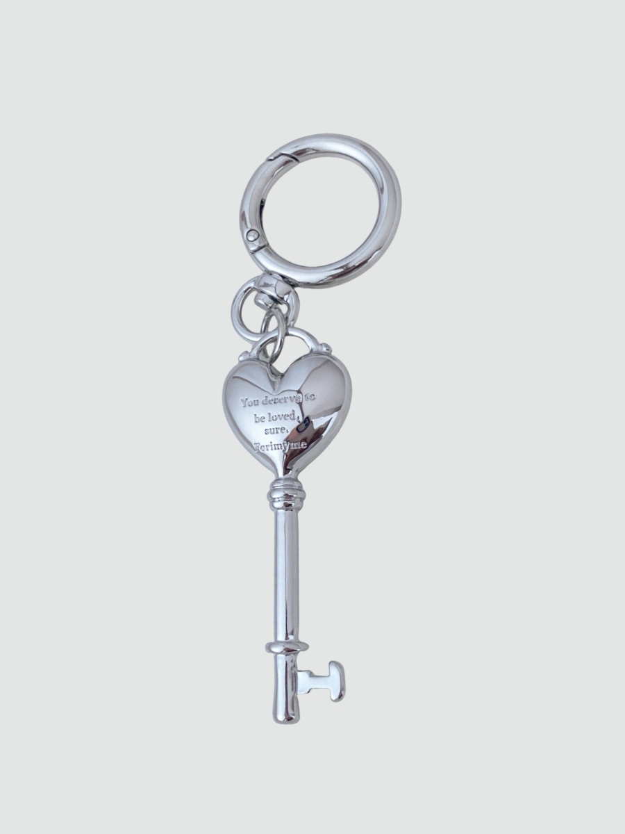 Bag Charm Heart Key