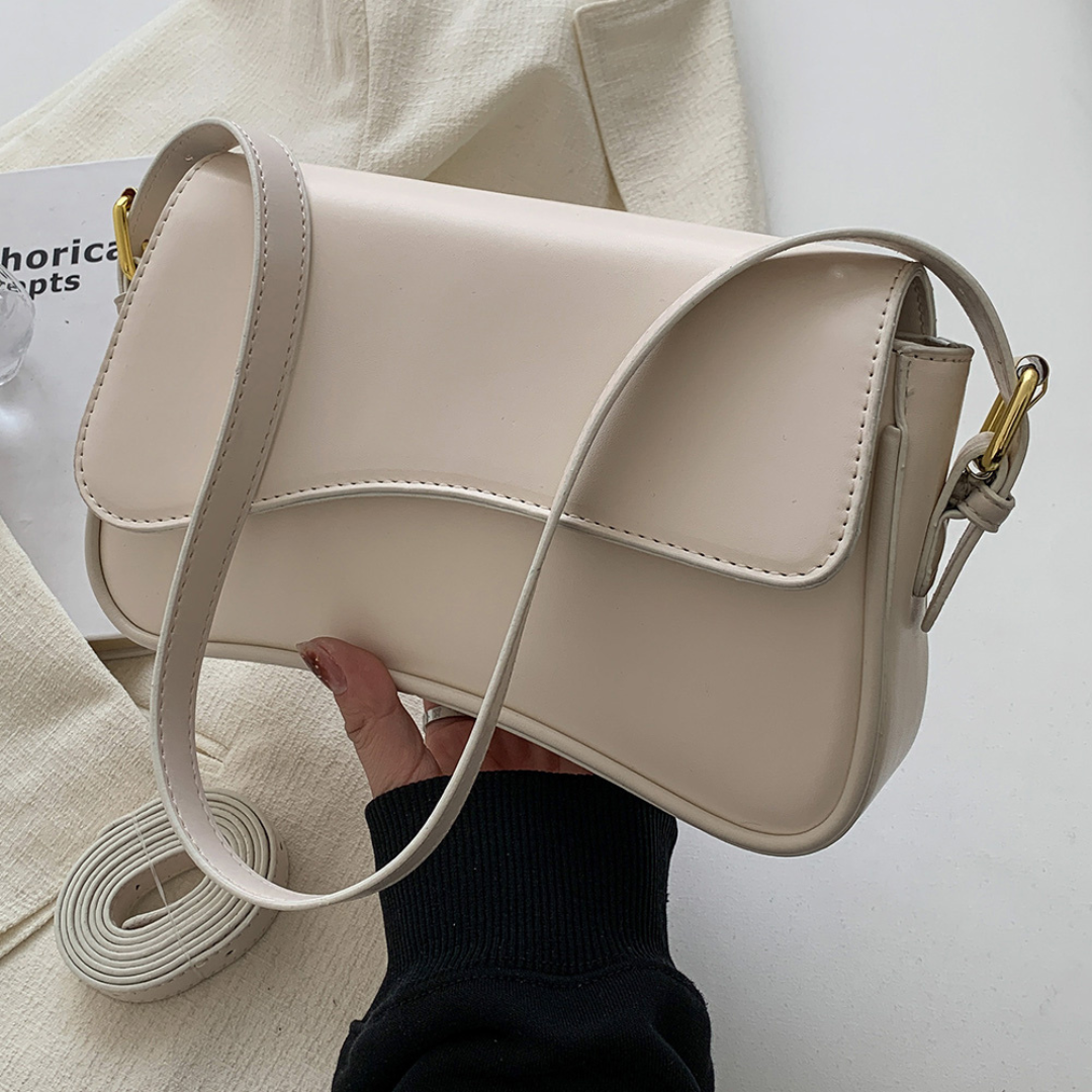Bolsa De Ombro Pequena Branca Garbo Chiara - Garboza