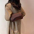 Bolsa De Ombro Pequena Marrom Garbo Chiara - Garboza