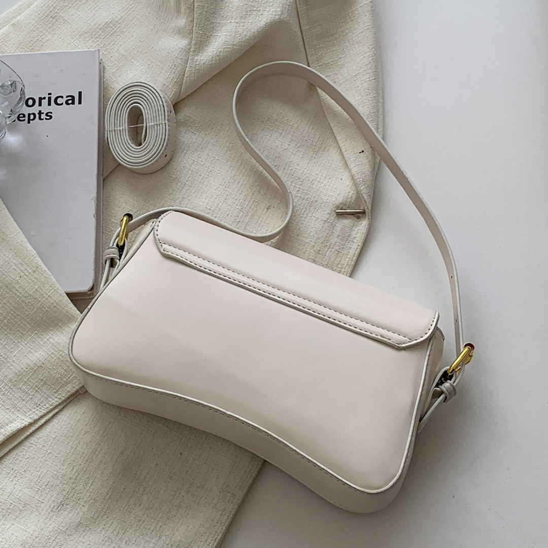 Bolsa De Ombro Pequena Branca Garbo Chiara - Garboza