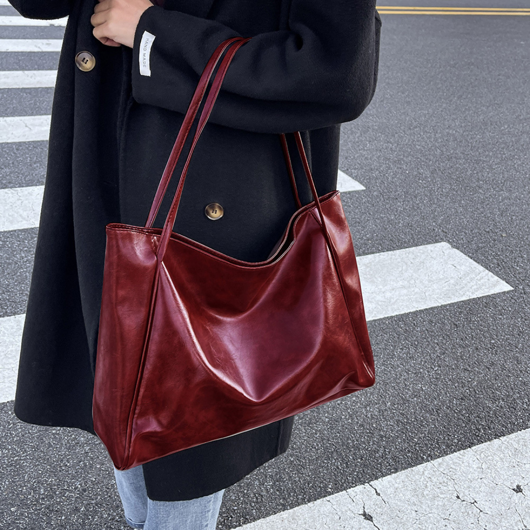 Bolsa Tote Grande Vermelha Garbo Hannah - Garboza