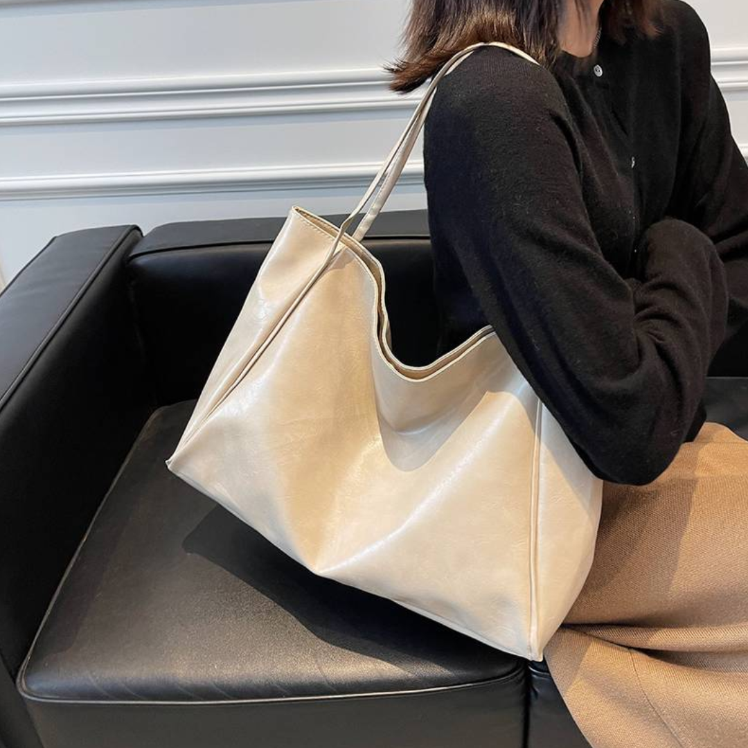 Bolsa Tote Grande Branca Garbo Hannah - Garboza
