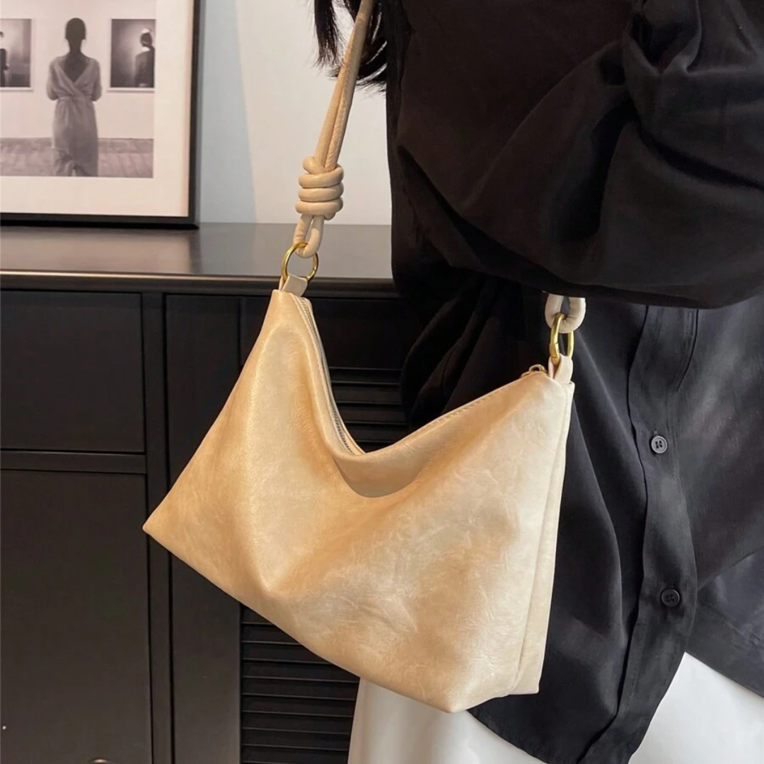 Bolsa de Ombro Média Branca Garbo Antonella - Garboza