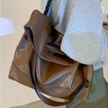 Bolsa Tote Grande Marrom Garbo Heloisa - Garboza