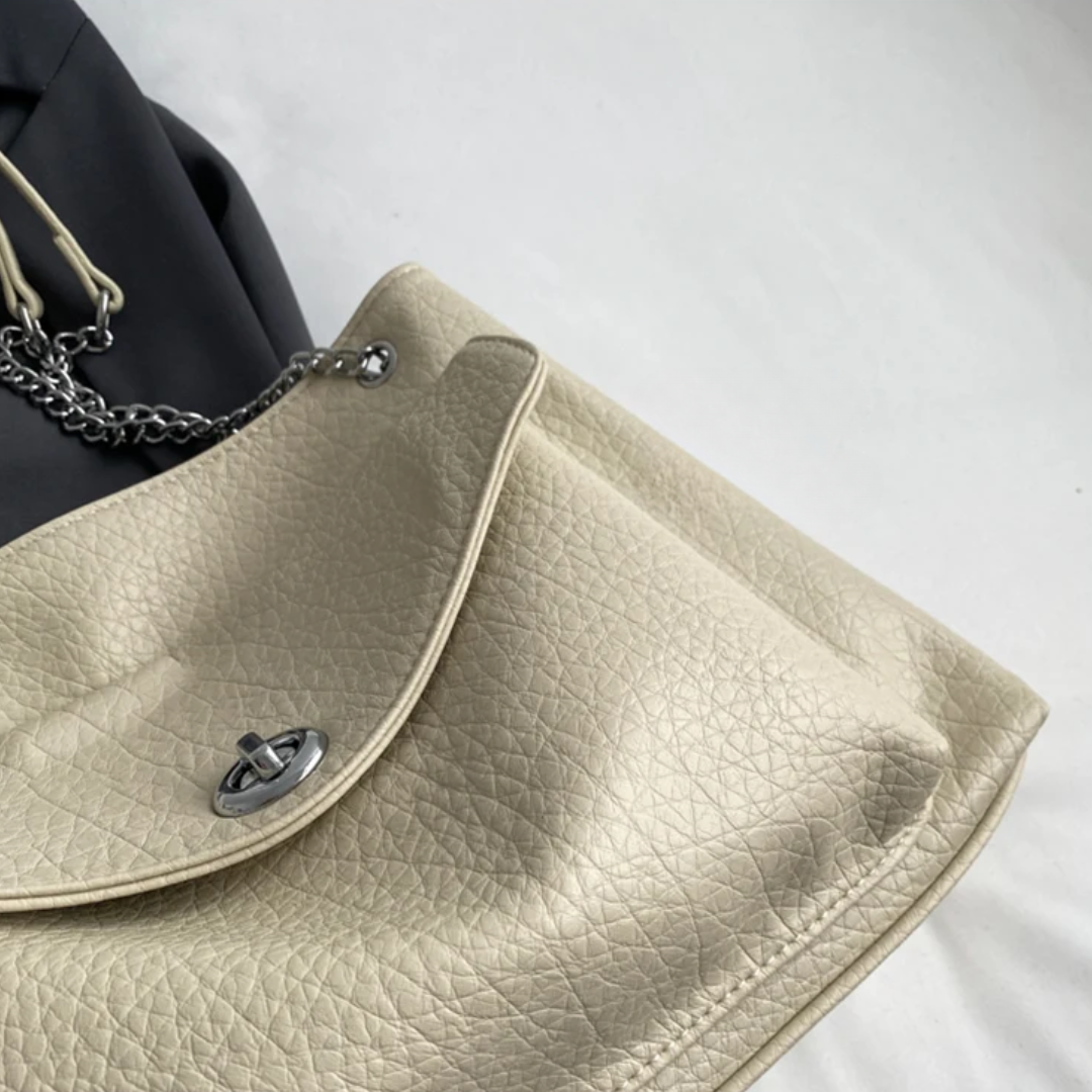 Bolsa Satchel Grande Branco Garbo Ana Laura - Garboza
