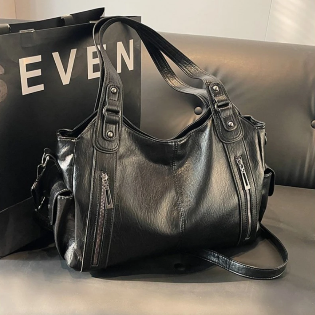 Bolsa Tote Grande Preta Garbo Marília - Garboza