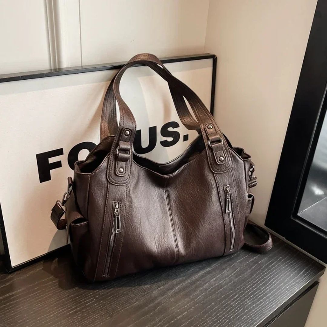 Bolsa Tote Grande Marrom Garbo Marília - Garboza