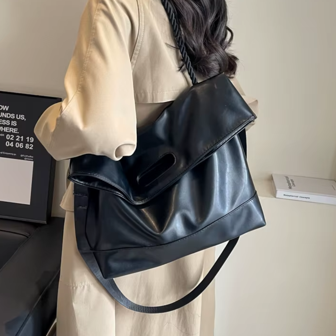 Bolsa Tote Grande Preta Garbo Heloisa - Garboza