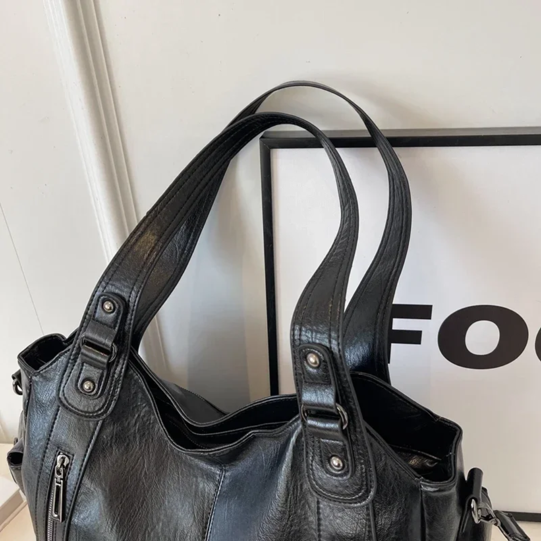 Bolsa Tote Grande Preta Garbo Marília - Garboza
