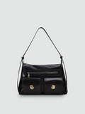 Bolsa de Ombro Grande Preta Garbo Tereza - Garboza