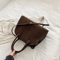 Bolsa Baú Grande Marrom Garbo Claire - Garboza