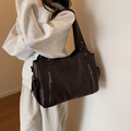 Bolsa Tote Grande Marrom Garbo Marília - Garboza