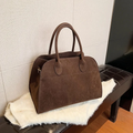 Bolsa Baú Grande Marrom Garbo Claire - Garboza