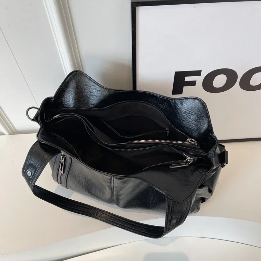 Bolsa Tote Grande Preta Garbo Marília - Garboza