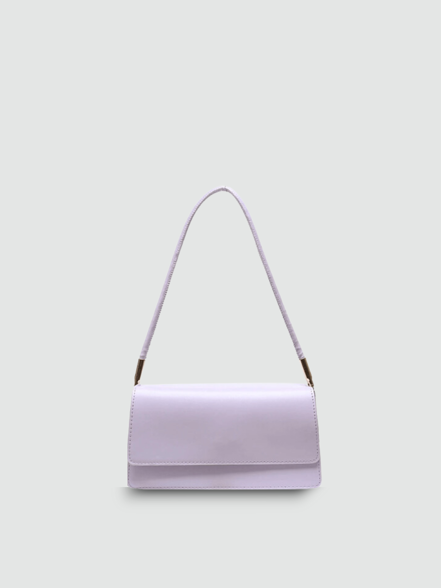 Bolsa Baguete Preta Garbo Adriana Lilas - Garboza