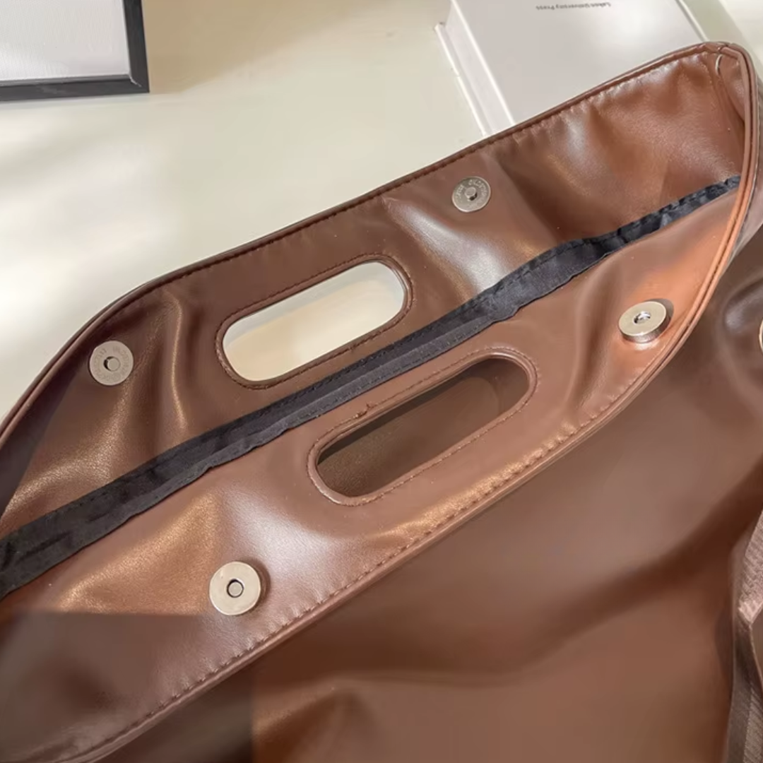 Bolsa Tote Grande Marrom Garbo Heloisa - Garboza