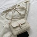 Bolsa De Ombro Pequena Branca Garbo Elsa - Garboza