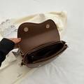 Bolsa Transversal Pequena Marrom Garbo Cecília - Garboza