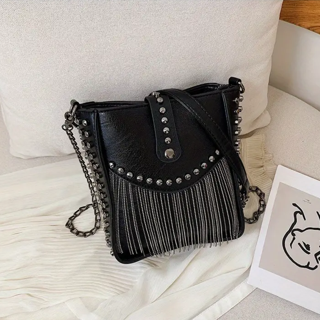 Bolsa Transversal Pequena Preto Garbo Cibele - Garboza