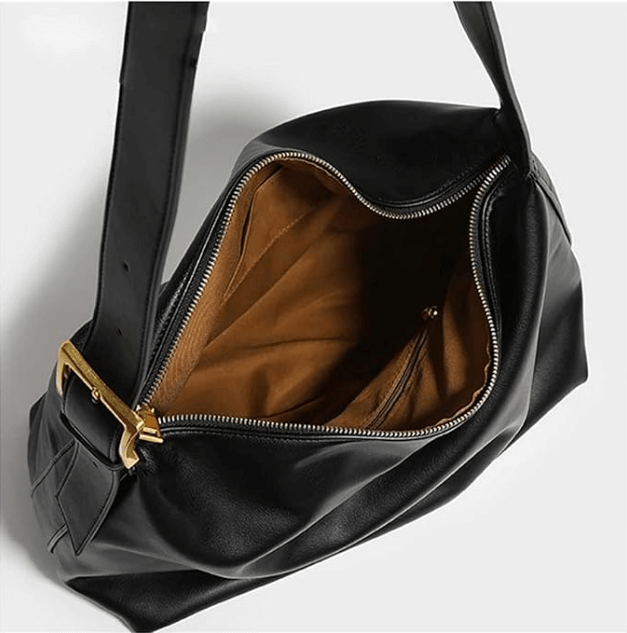 Bolsa Hobo Grande Preto Garbo Liz - Garboza