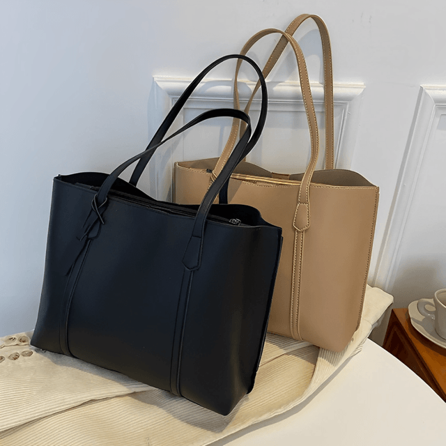 Bolsa Tote Grande Preta Garbo Tiana - Garboza