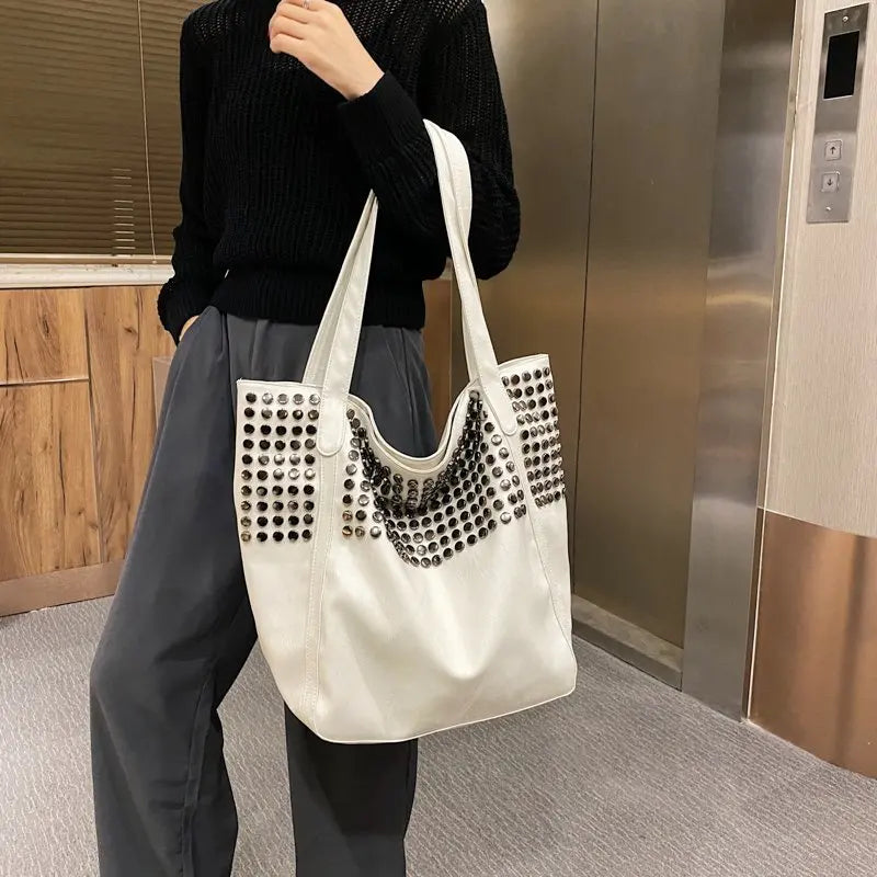 Bolsa Tote Grande Branca Garbo Valéria - Garboza