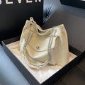 Bolsa Satchel Grande Branco Garbo Ana Laura - Garboza