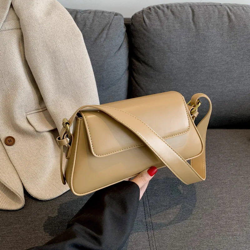 Bolsa De Ombro Pequena Bege Garbo Rúbia - Garboza