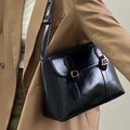 Bolsa De Ombro Média Preta Garbo Greta - Garboza