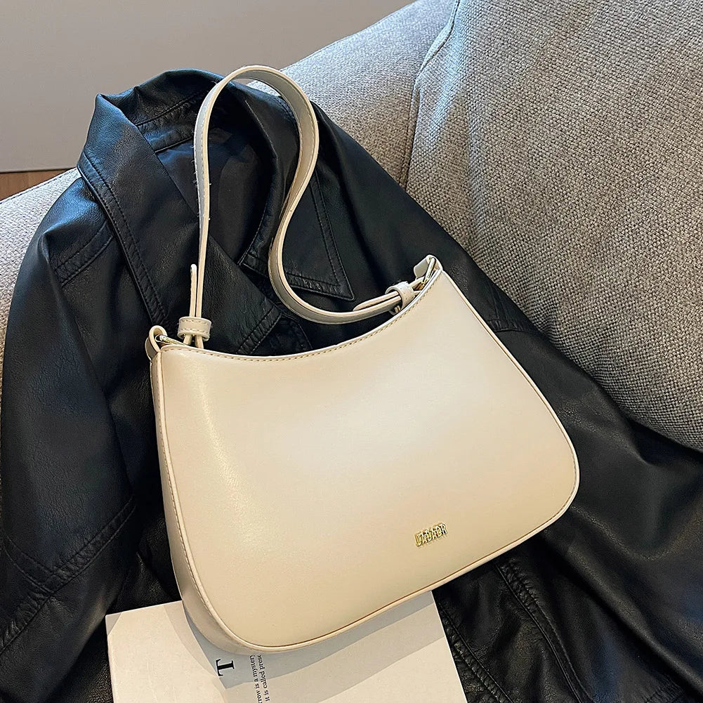 Bolsa de Ombro Pequena Branco Garbo Jade - Garboza