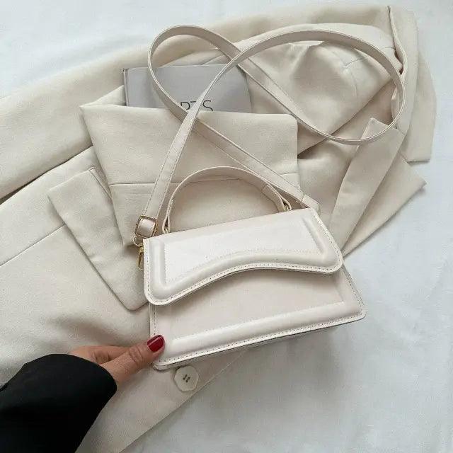 Bolsa Transversal Pequena Branca Garbo Alice - Garboza
