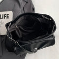 Bolsa Satchel Grande Preto Garbo Ana Laura - Garboza