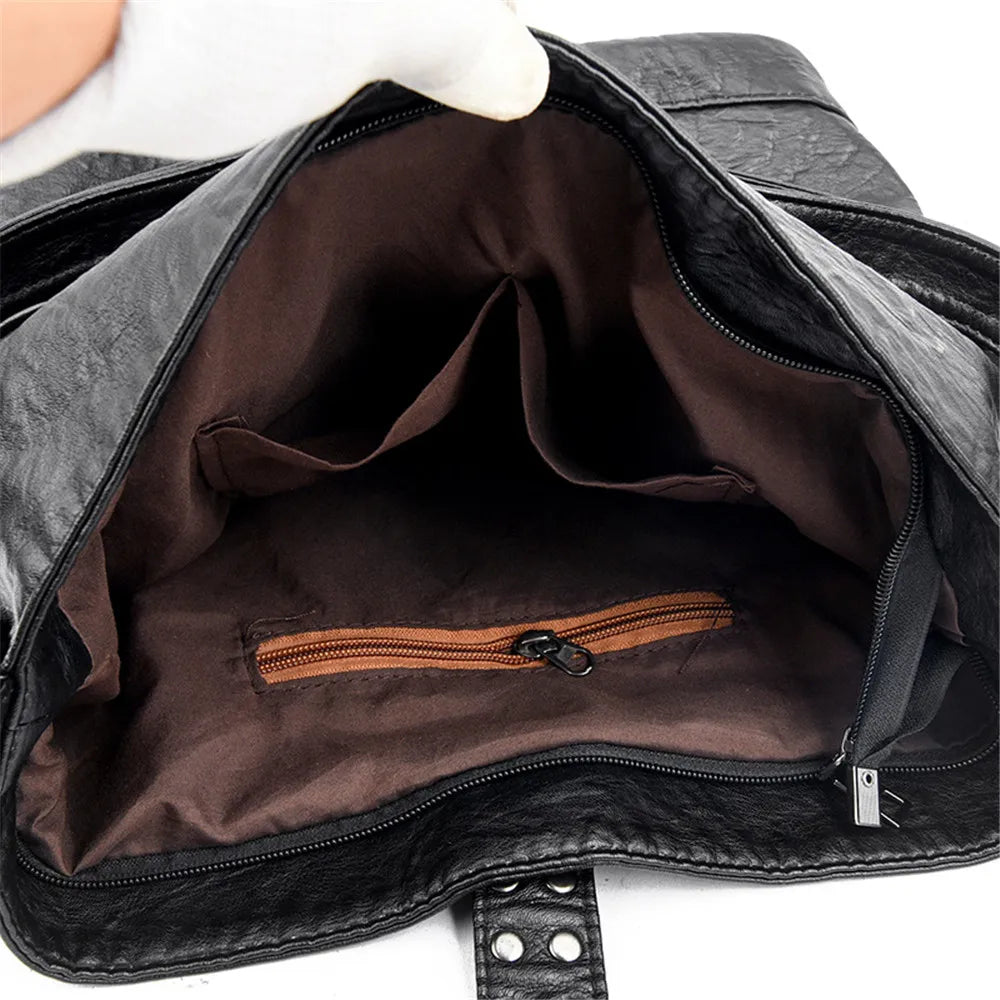 Bolsa Hobo Grande Preta Garbo Areta - Garboza