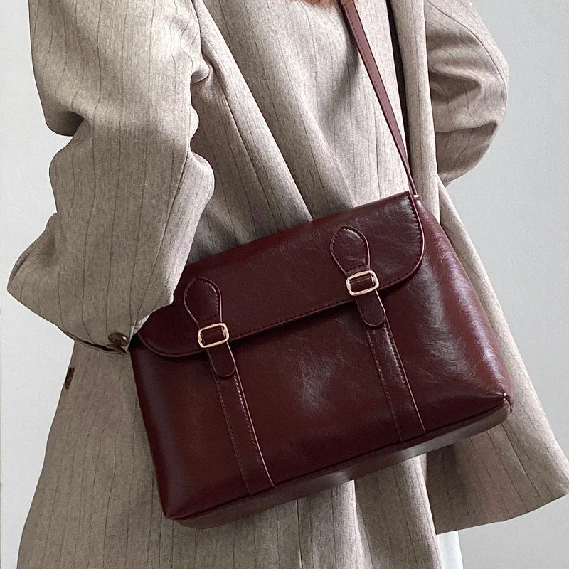 Bolsa De Ombro Média Vermelha Garbo Greta - Garboza