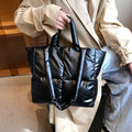 Bolsa Puffer Grande Preto Garbo Mariana - Garboza