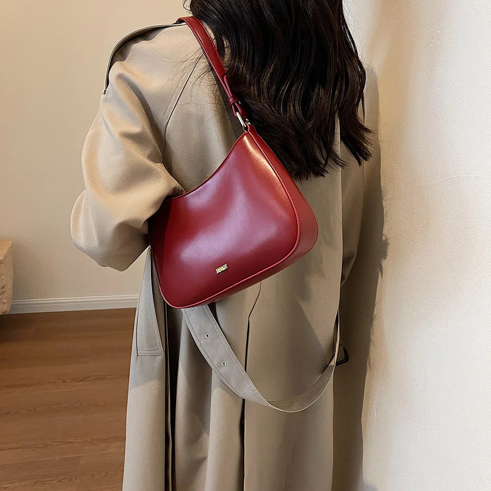 Bolsa de Ombro Pequena Vermelho Garbo Jade - Garboza