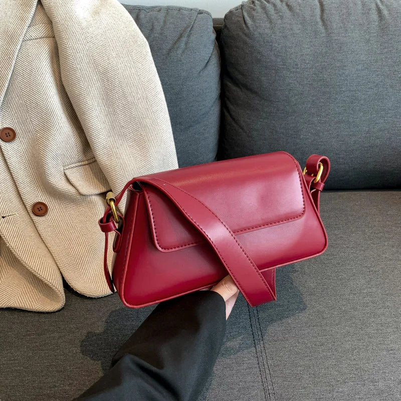 Bolsa De Ombro Pequena Vermelho Garbo Rúbia - Garboza