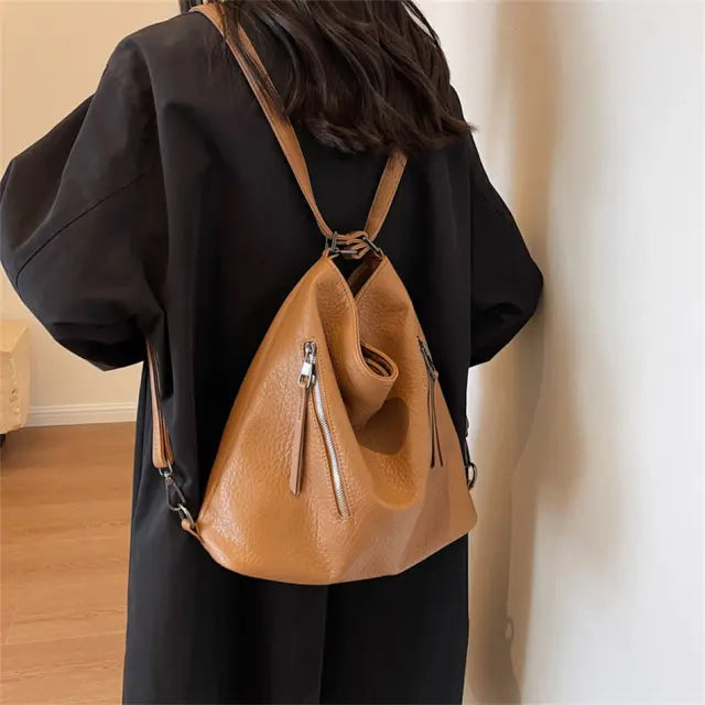 Bolsa Hobo Grande Marrom Garbo Zoe - Garboza